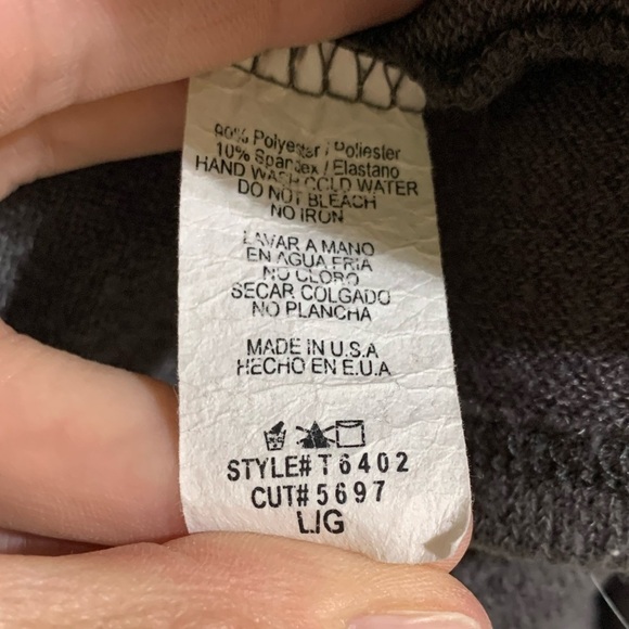 Cozy Drape Front Cardigan With Patchwork Sleeves by 12PM by Mon Ami Size LG - Picture 7 of 8